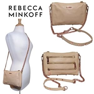 REBECCA MINKOFF Leather 7-Zip Crossbody